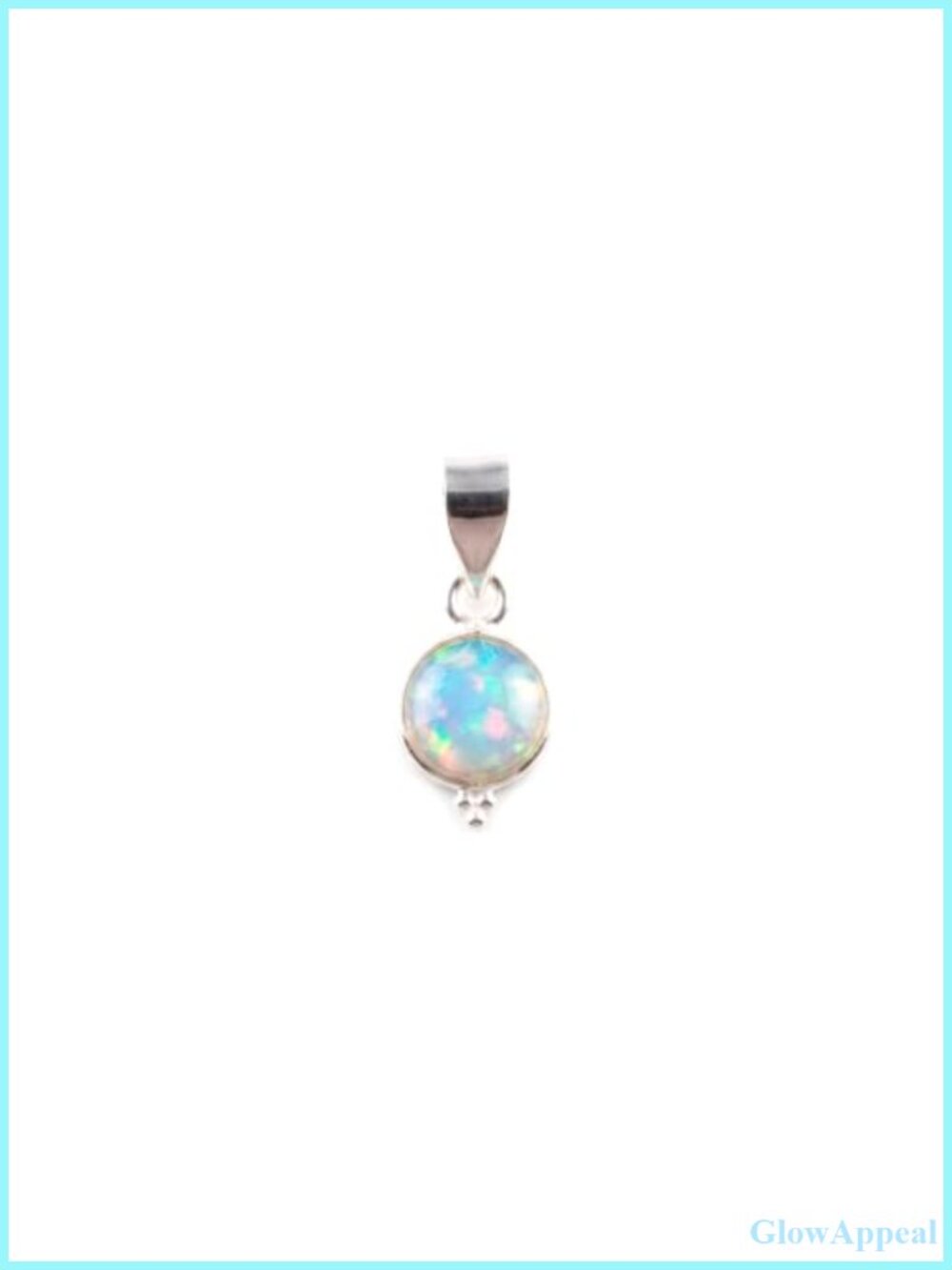 Ethiopian Opal Pendant Necklace 925 Sterling Silver Handmade Gemstone